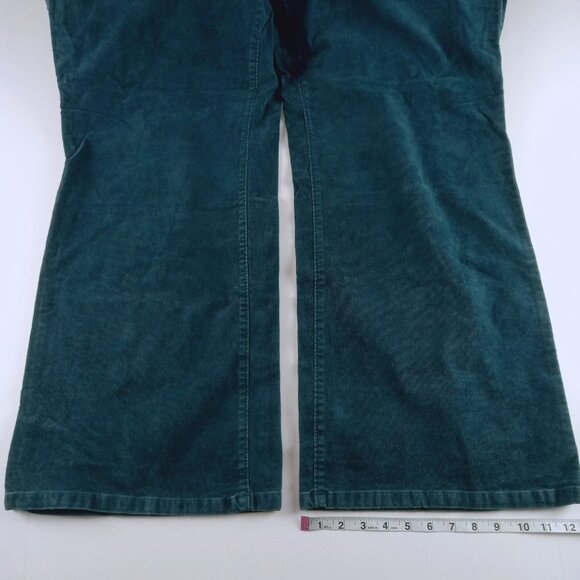Old Navy Belted Low Waist Bootcut Corduroy Pants Women's Size 26 Blue Stretch - Picture 3 of 7